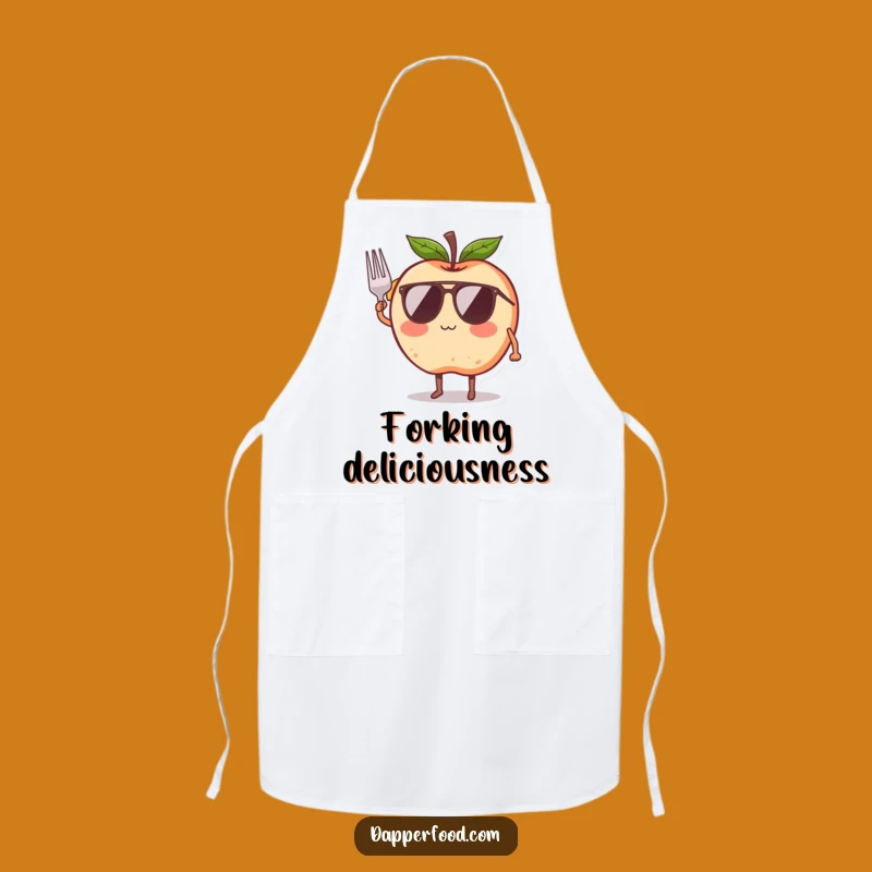 Funny Apple Sunglasses Apron - Kitchen Coolness Chef Gift
