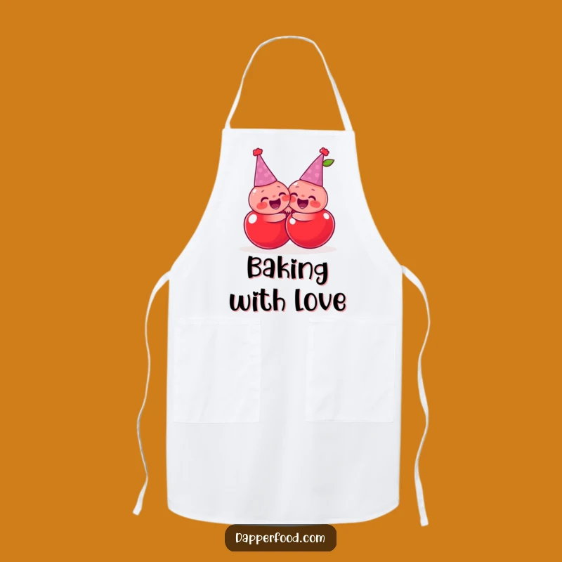 Funny Cherry Hug Apron: Cook with Sweet Friendship and Humor