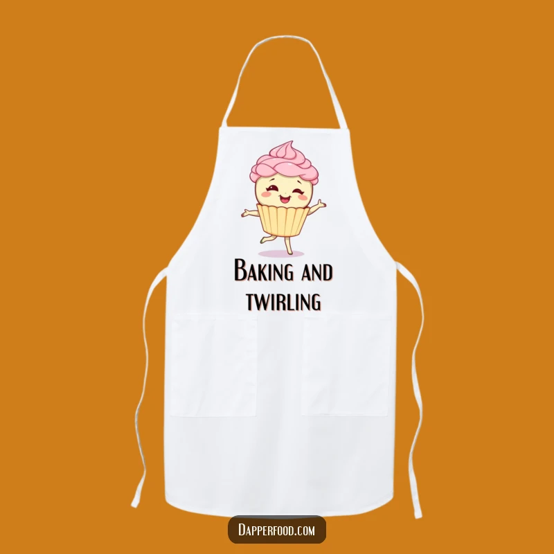 Funny Cupcake Pirouette Apron - Sweet Kitchen Fun & Baker Gift