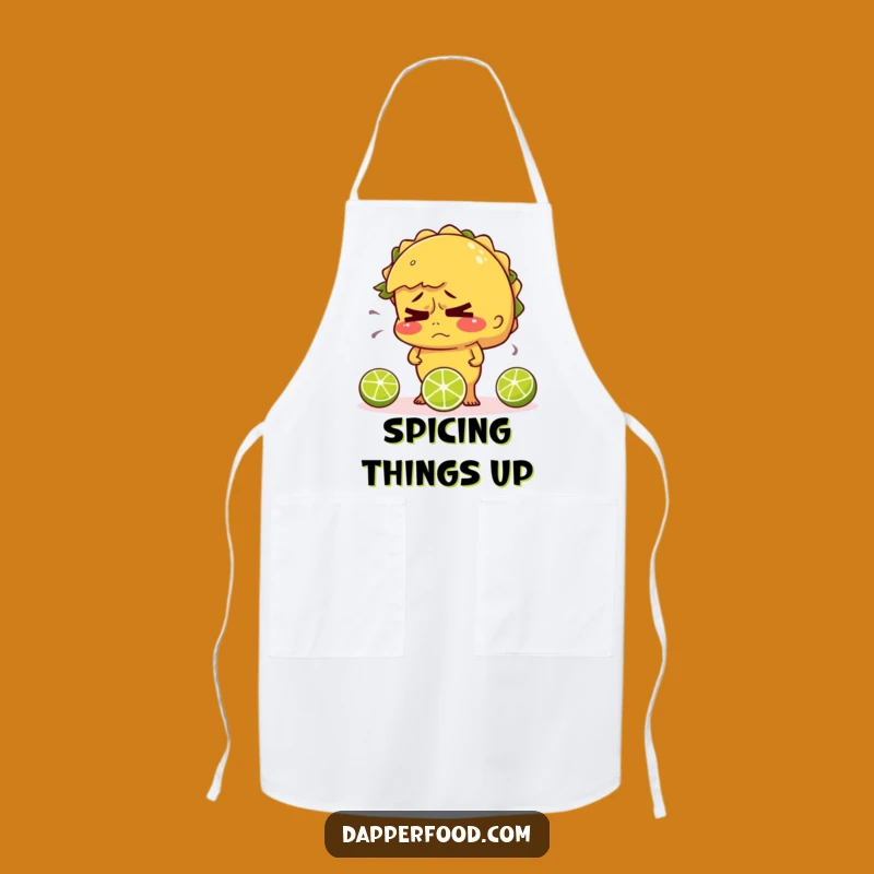 Funny Nervous Taco Juggling Apron - Cook with Humorous Resilience