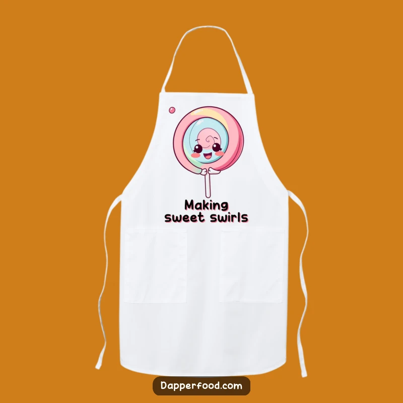 Funny Kawaii Lollipop Apron: Cook with Gleeful Fun, Spinning Character Funny Gift