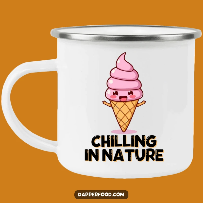 Funny Ice Cream Wobble Camping Mug: Sweet Adventures, A Perfect Funny Gift!