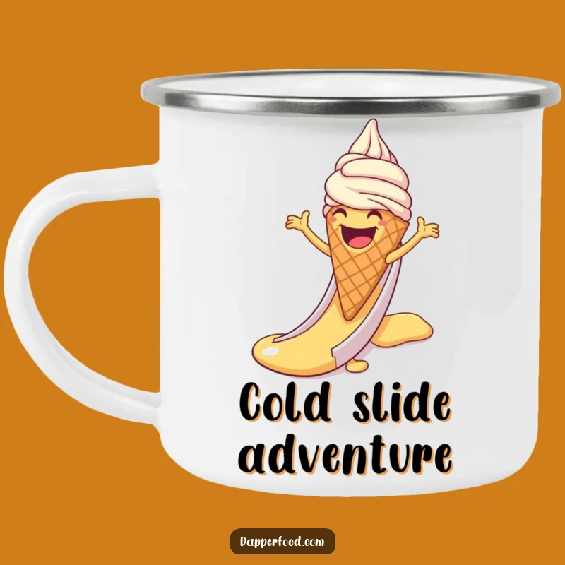 Funny Ice Cream Slide Camping Mug - Dessert Treat Cup, Great Funny Gift