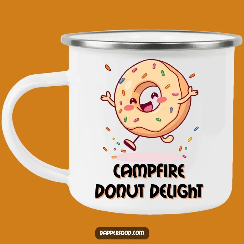 Funny Donut Camping Mug: Durable Sweetness, Perfect Humorous Gift!