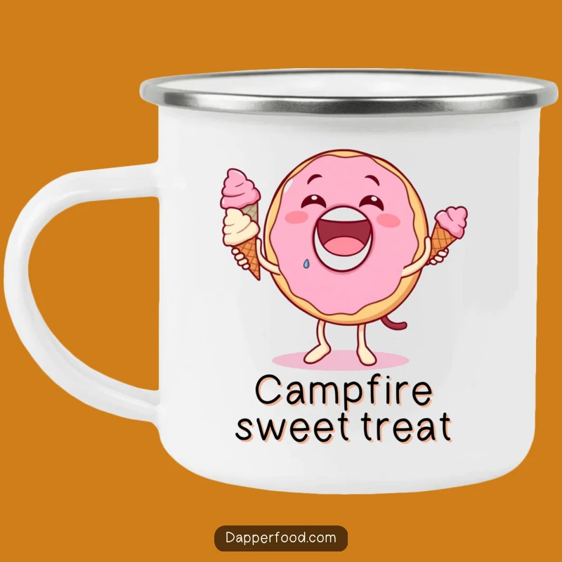 Funny Donut Juggling Camping Mug - Enjoy Sweet Sips with a Hilarious Treat