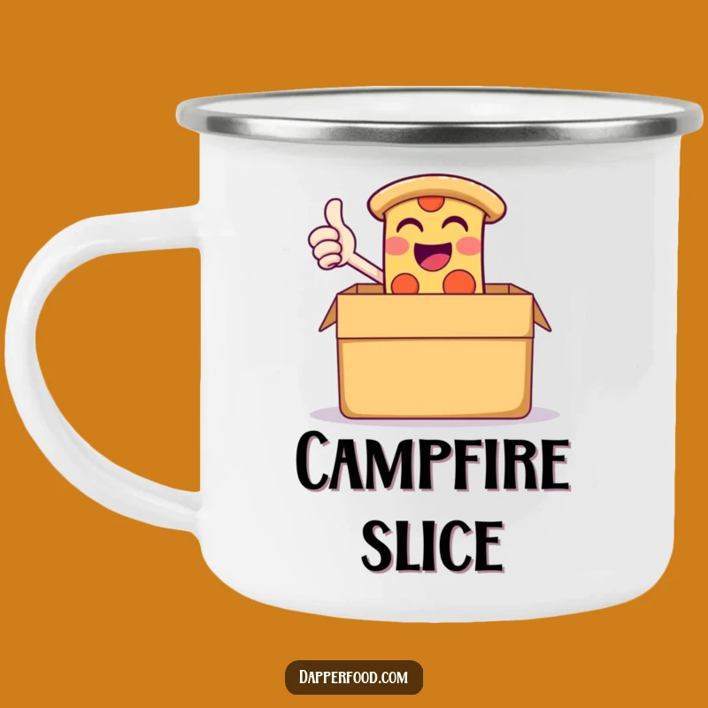 Funny Pizza Camping Mug - Delicious Adventures & Hilarious Gift