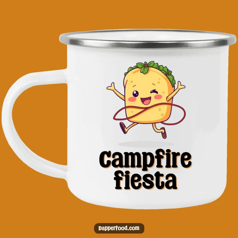 Funny Taco Jumping Rope Camping Mug Zesty Adventures with Hilarious Jumps