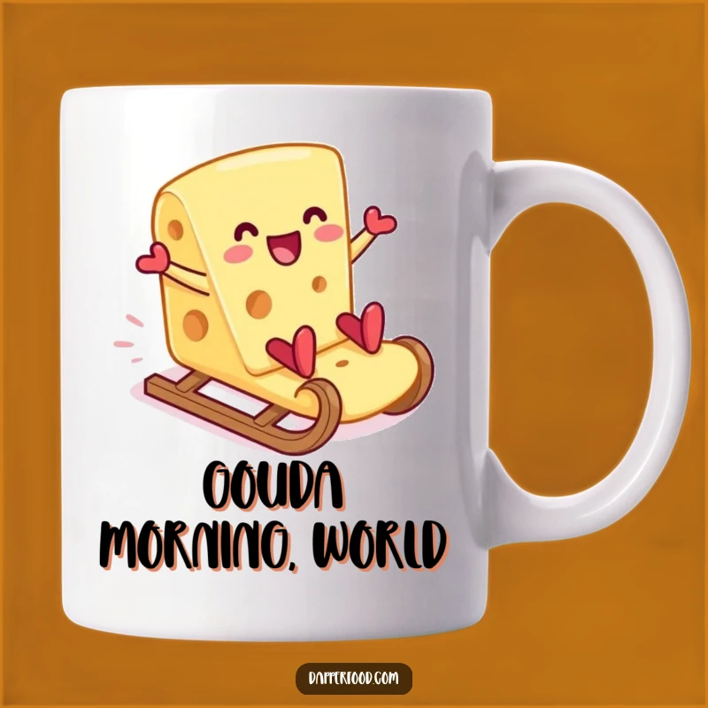 Funny Cheese Cracker Slide Mug - Hilarious Foodie Gift for Cheese Lovers