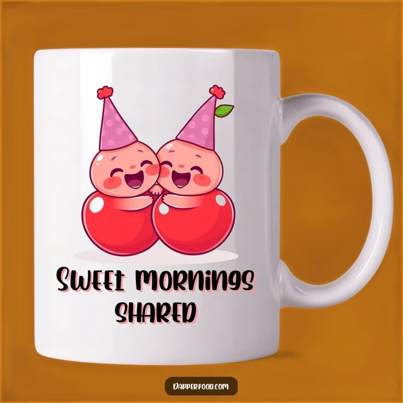 Funny Cherry Hug Mug: Hilarious Fruit Friends for Your Morning Cup