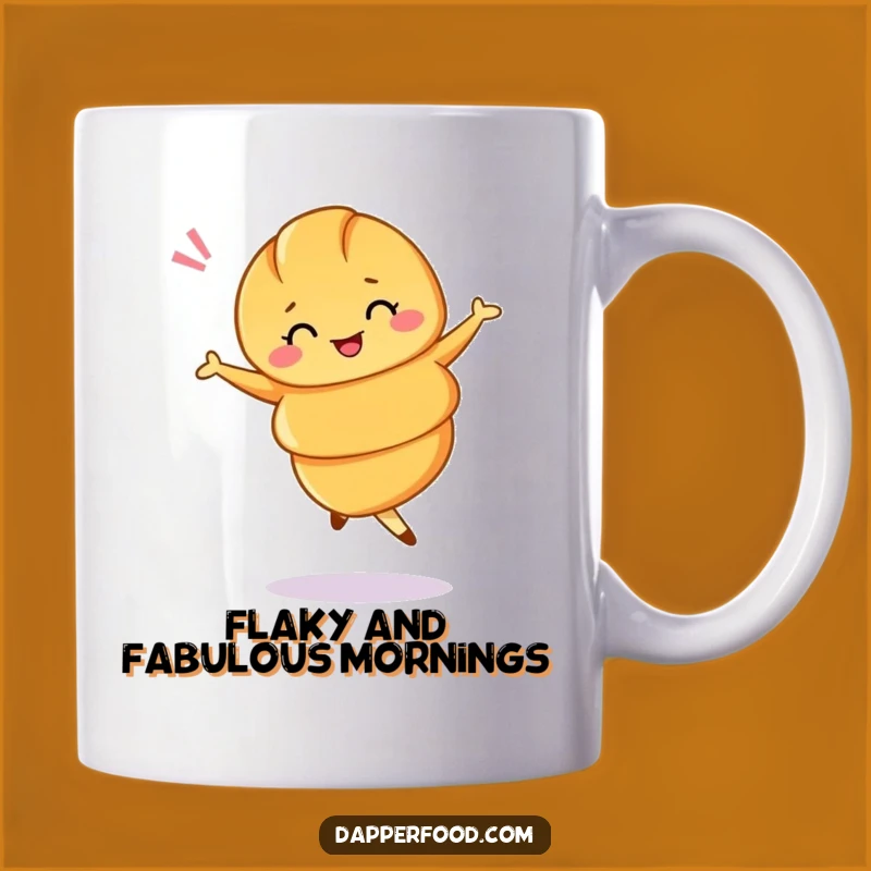Funny Croissant Ballet Twirl Mug - A Whimsical Start to Your Day
