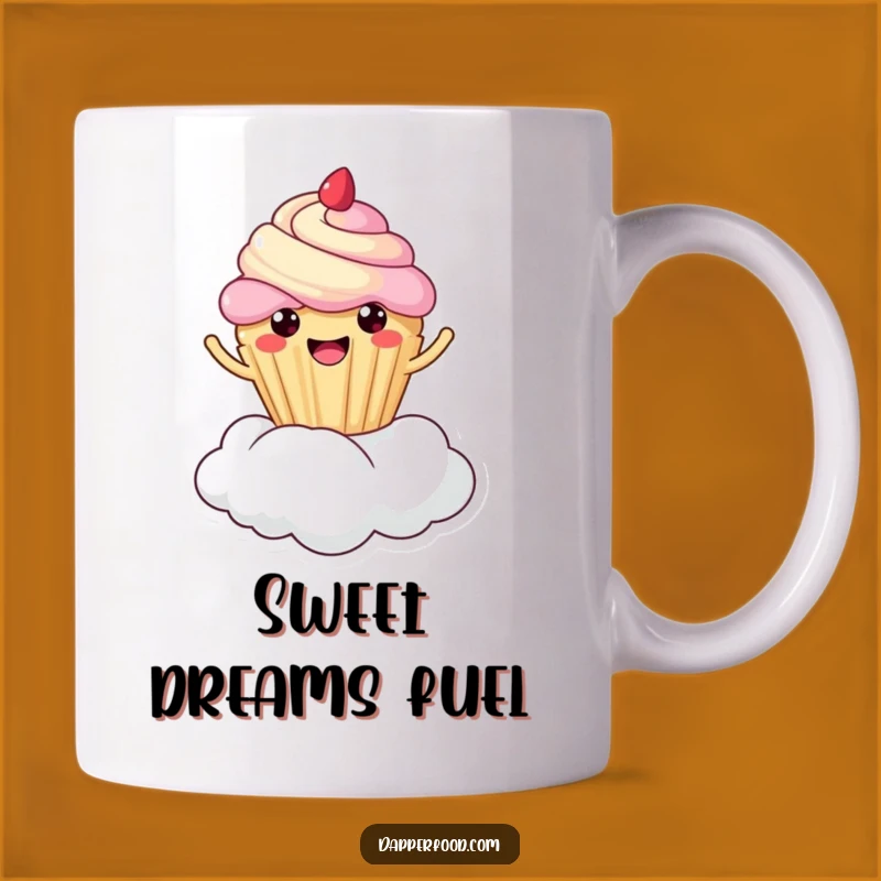 Funny Cupcake Cloud Bounce Mug: Joyful Kawaii Treat for Sweet Mornings