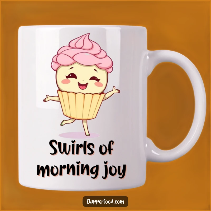 Funny Giggling Cupcake Pirouette Mug - Sweet & Hilarious Treat Gift