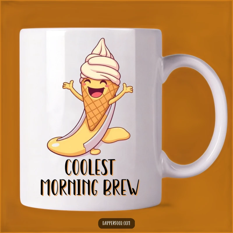 Funny Ice Cream Sliding Mug - Hilarious Dessert Treat Lover Gift
