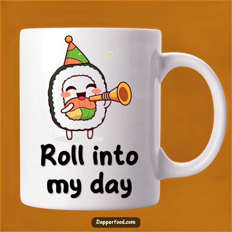 Funny Sushi Trumpet Mug - Celebrate with a Musical, Joyful Roll Gift