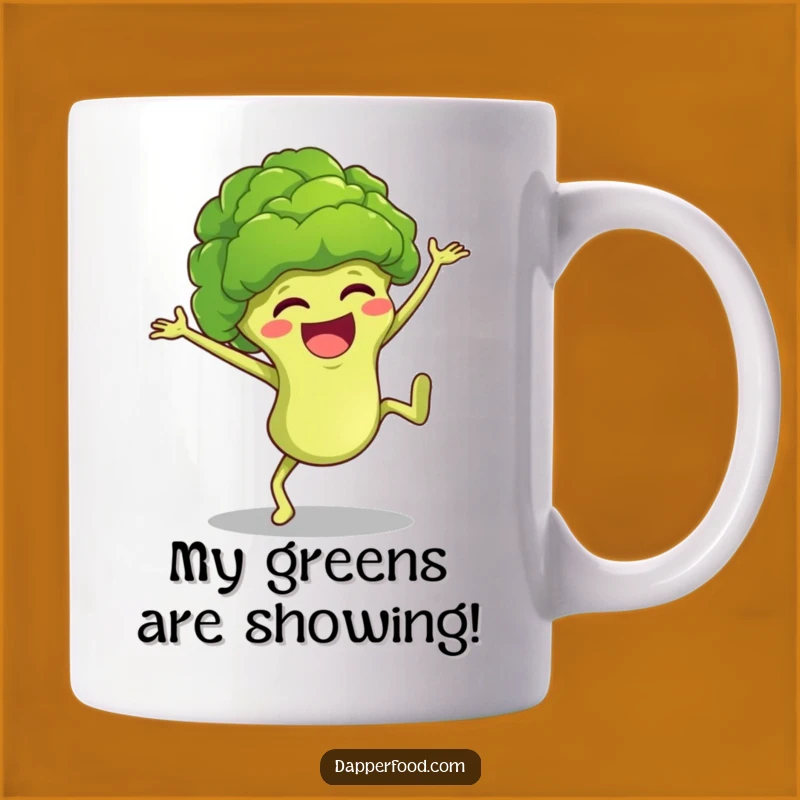 Funny Broccoli Cartwheel Mug A Hilarious Veggie Gift for Laugh Lovers