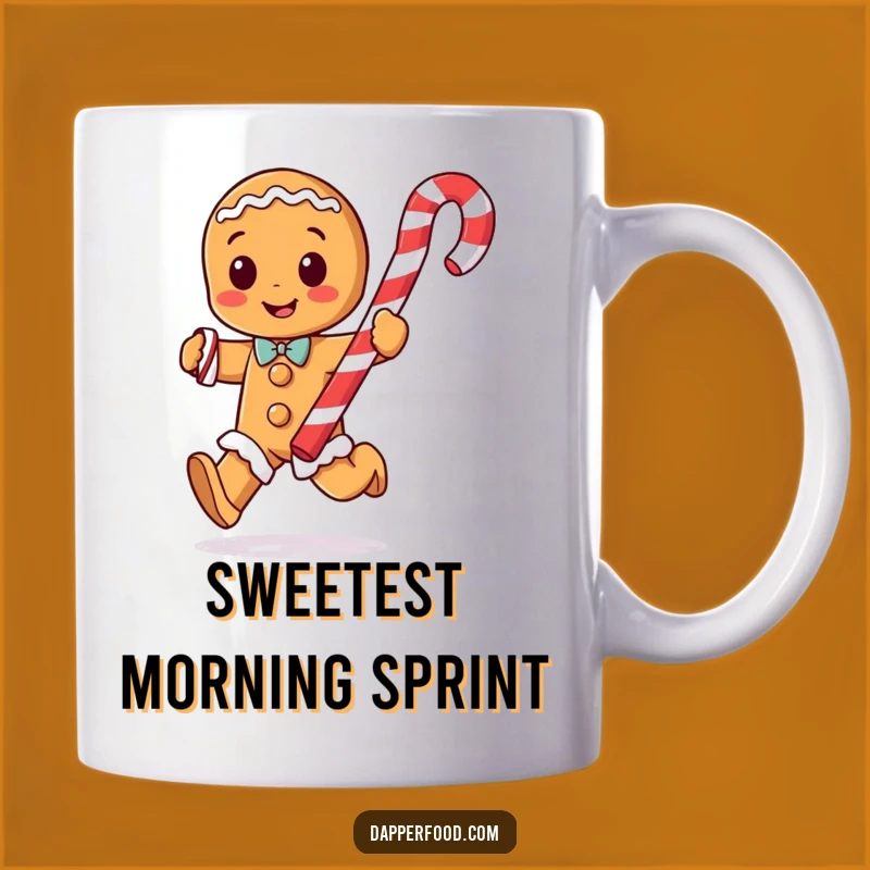 Funny Gingerbread Man Candy Cane Mug - Hilarious Holiday Fun Gift!