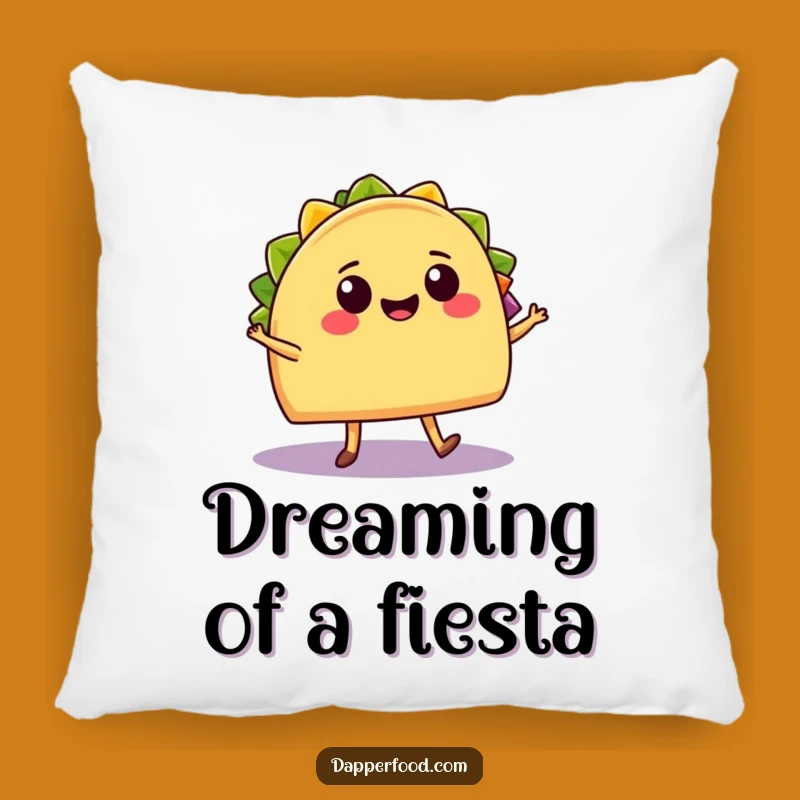 Funny Taco & Burrito Salsa Dance Pillow - Cozy Fiesta Comfort Funny Gift
