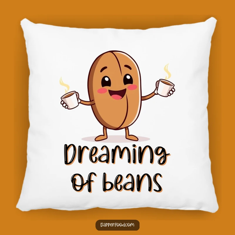 Funny Coffee Bean Juggling Pillow: Cozy Energetic Accent, Perfect Funny Gift for Relaxation