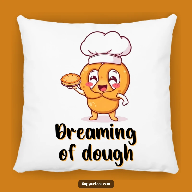 Funny Pretzel Chef Pillow: Snuggle Up with Baker's Delight