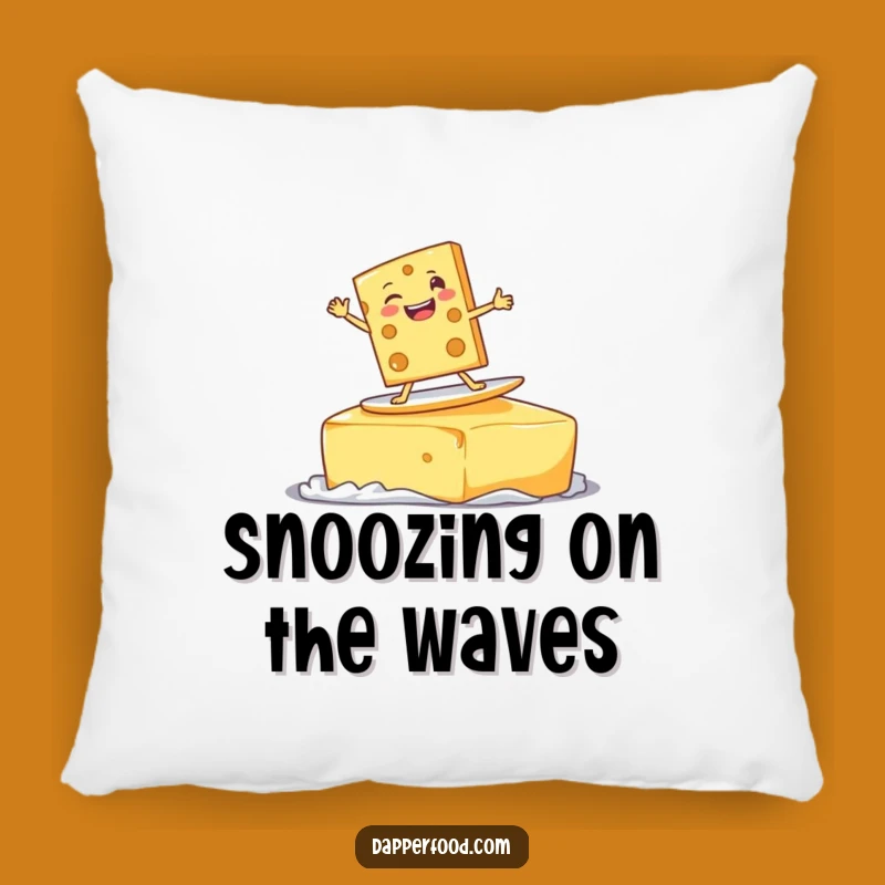 Funny Cheese Surf Pillow: Snuggle Up with This Dairy Delight