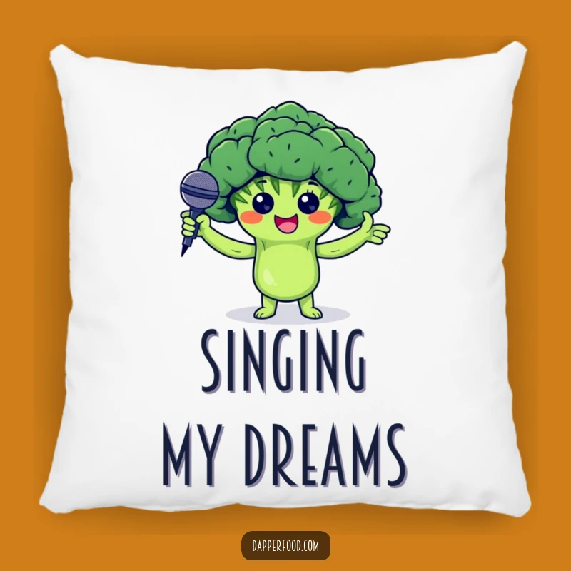 Funny Broccoli Pillow - Cozy Comfort for Comedians!