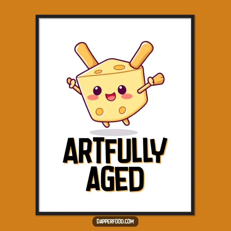 Funny Cheese Wedge Digital Art - Instant Whimsy & Hilarious Gift