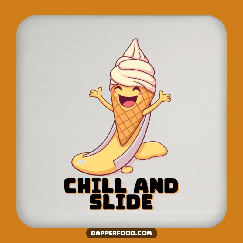 Funny Ice Cream Sliding Coaster - Dessert Accessory, Gift