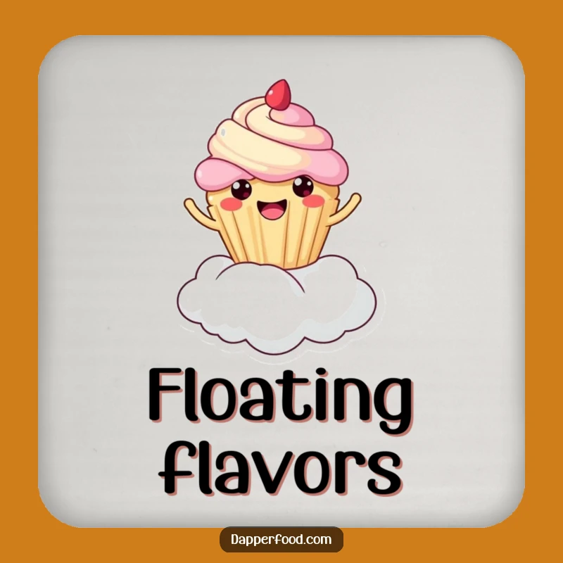 Funny Cupcake Cloud Bounce Coaster Set: Sweet Protection with Kawaii Fun