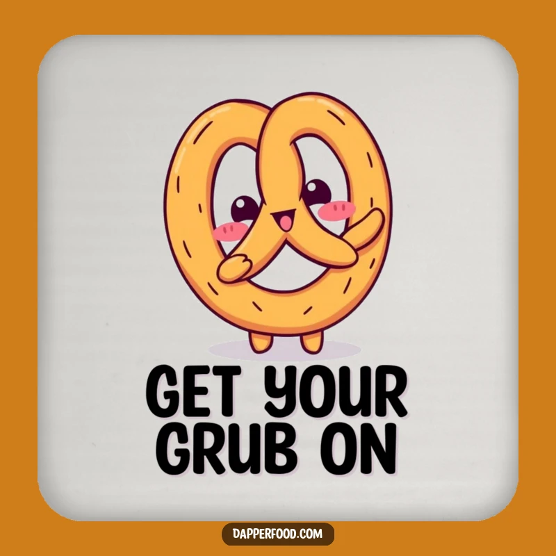 Funny Kawaii Pretzel Wiggle Coaster Set: Protect Surfaces with Humor!