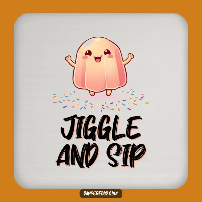 Funny Jelly Bounce Coaster Set: Protect Surfaces with Sweet Joy