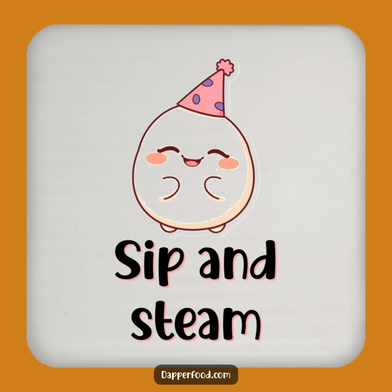 Funny Dumpling Coaster Set - Protect Surfaces with Festive Charm