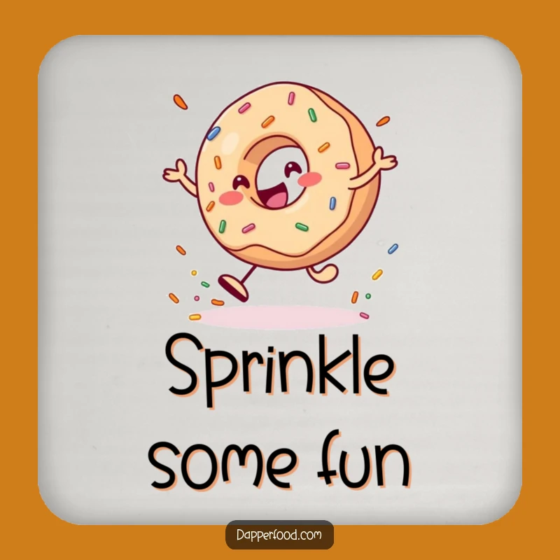 Funny Donut Coasters: Protect Surfaces, Hilarious Drink Accessory Gift!