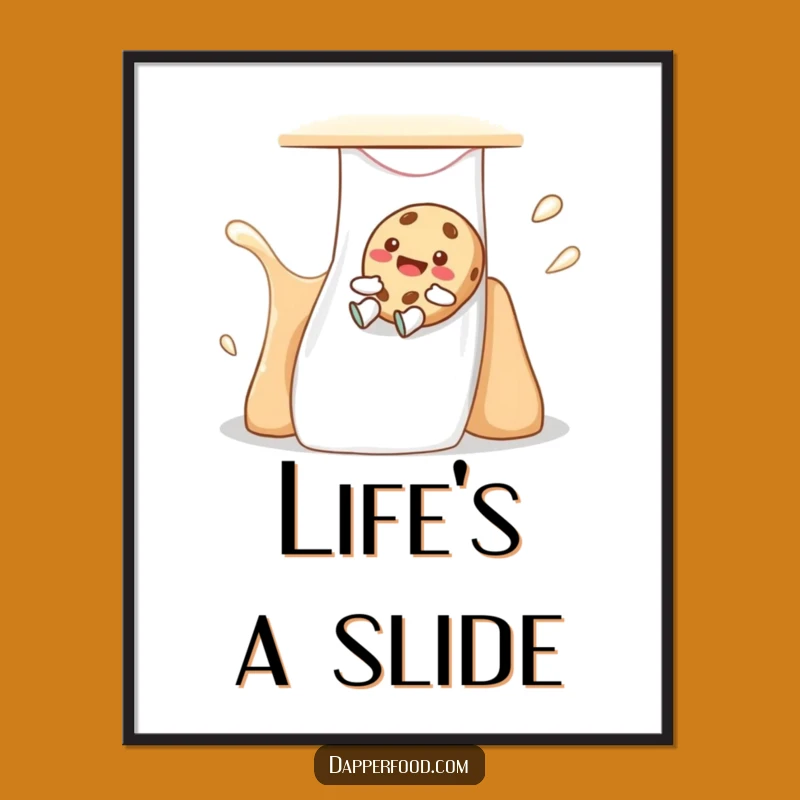 Funny Cookie Slide Poster - Add Sweet Fun To Your Walls