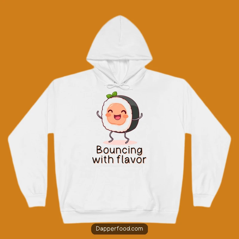 Funny Sushi Roll Bouncing Hoodie - Cozy Japanese Comfort Funny Gift