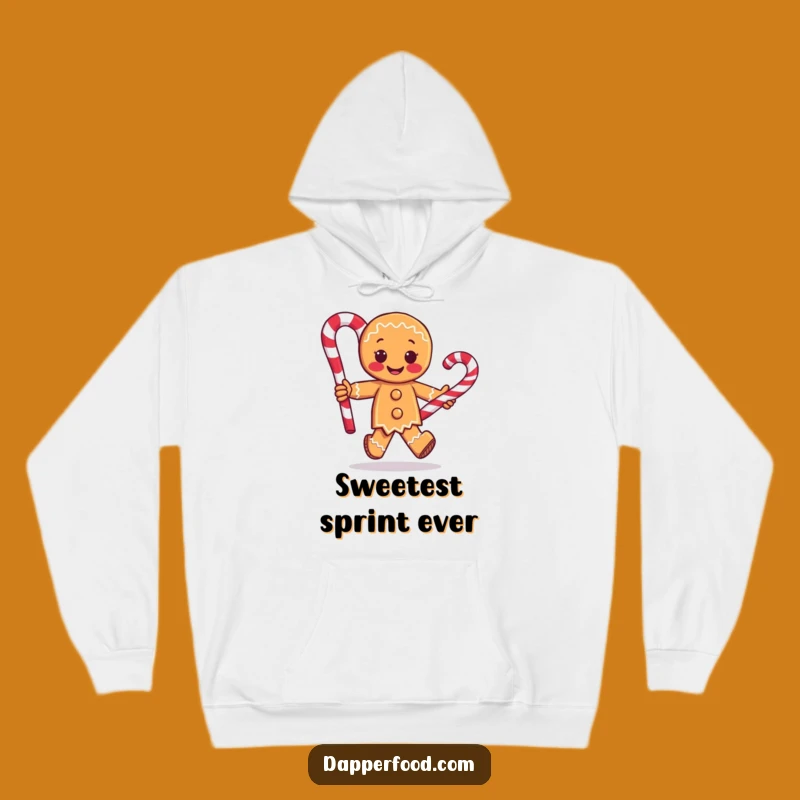 Cozy Funny Gingerbread Man Hoodie - Warm Candy Cane Winter Gift