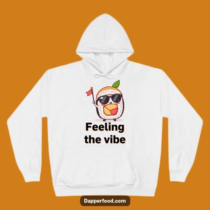 Cozy Funny Sushi Roll Sunglasses Flag Hoodie: Warmth and Humor Combined