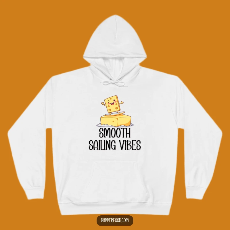 Cozy Funny Cheese Surf Hoodie: Warm Your Body and Funny Bone