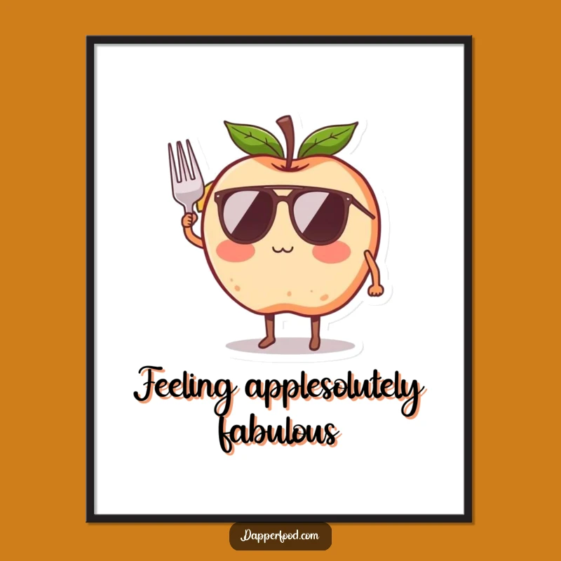 Free Printable Apple Wall Art: Funny Downloadable Decor for a Cheerful Vibe