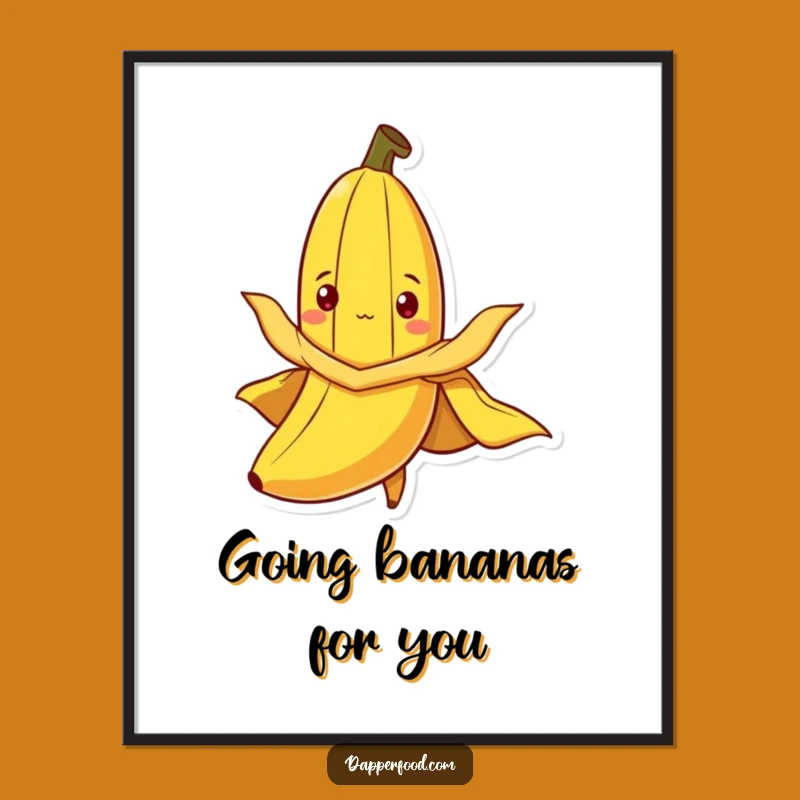 Free Printable Banana Cape Flying Art: Funny Character Downloadable Decor