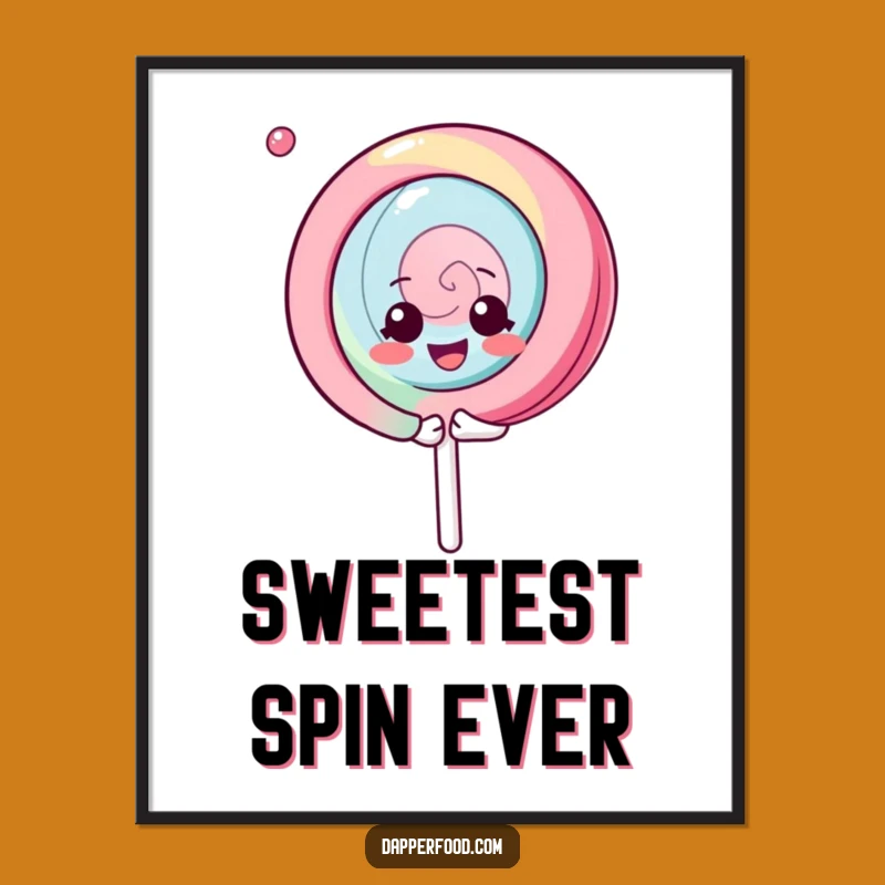 Free Printable Wall Art: Gleeful Kawaii Lollipop Spin Decor