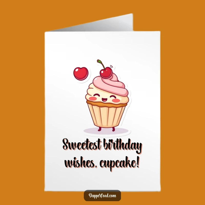 Free Printable Birthday Card: Cute Cupcake Toss, Sweet Downloadable Gift for a Special Day