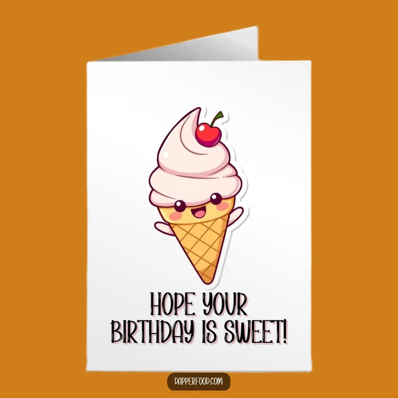Free Printable Funny Ice Cream Birthday Card - Sweet Downloadable Gift