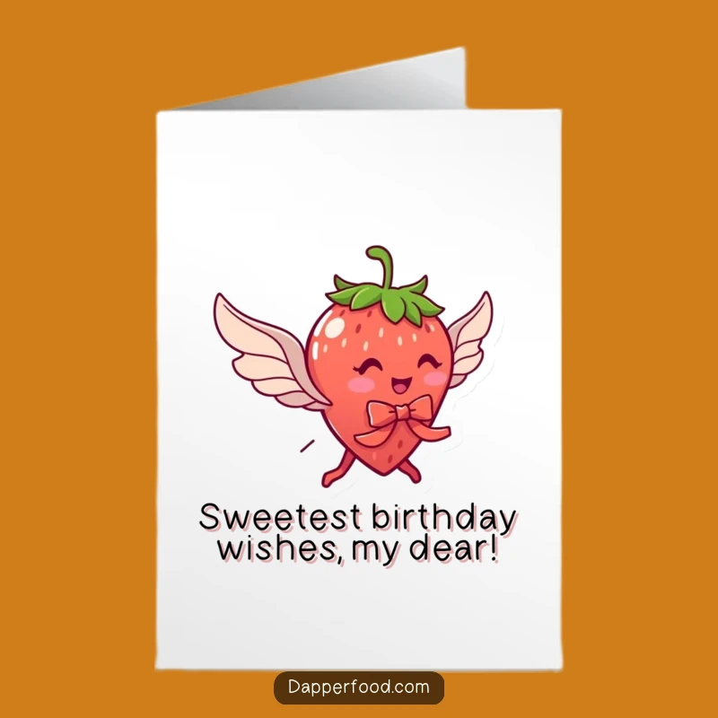 Free Printable Funny Strawberry Birthday Card - Fly into Fun Downloadable Treat