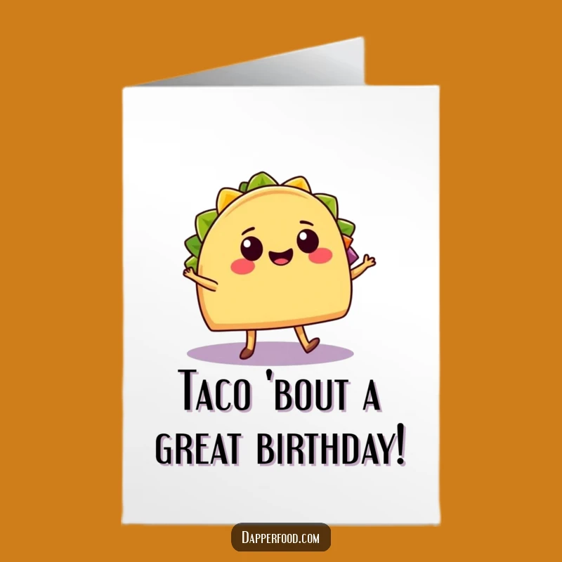 Free Printable Birthday Taco & Burrito Dancing Card - Funny Downloadable Fiesta
