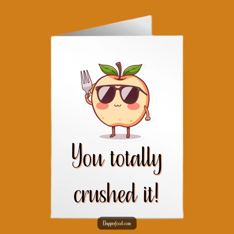Free Printable Apple Congratulations Card: Funny Downloadable Gift for A+ Success