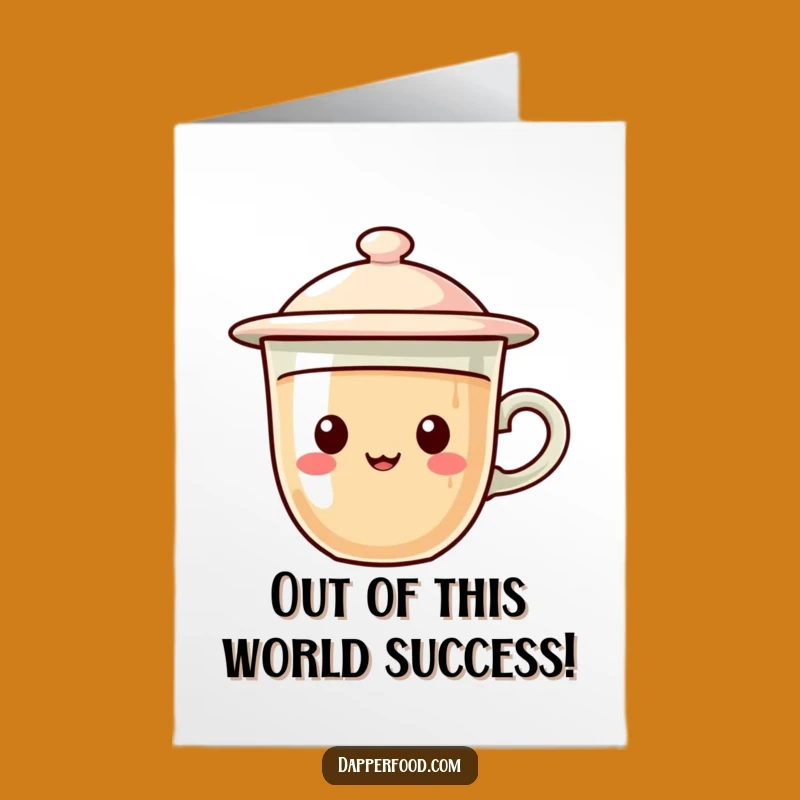 Free Printable Congrats Card: Flying Saucer Coffee - Funny Achievement Gift
