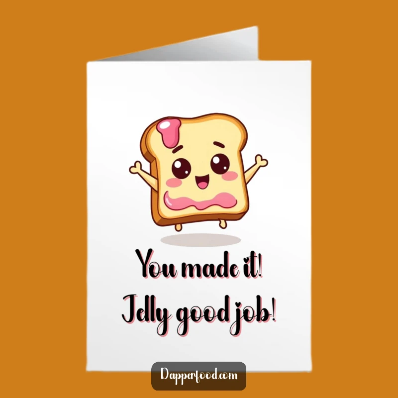 Free Printable Congrats Card: Toast's Jelly Leap, Hilarious Downloadable for Any Win