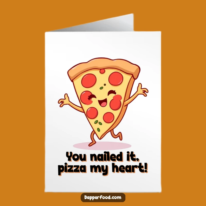 Free Printable Congrats Card: Hilarious Dancing Pizza Flamenco Surprise Downloadable