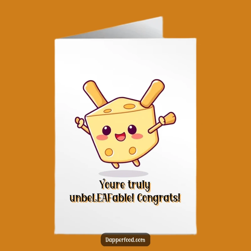 Free Printable Congrats Card: Humorous Cheese Wedge Congratulations, Downloadable Gift