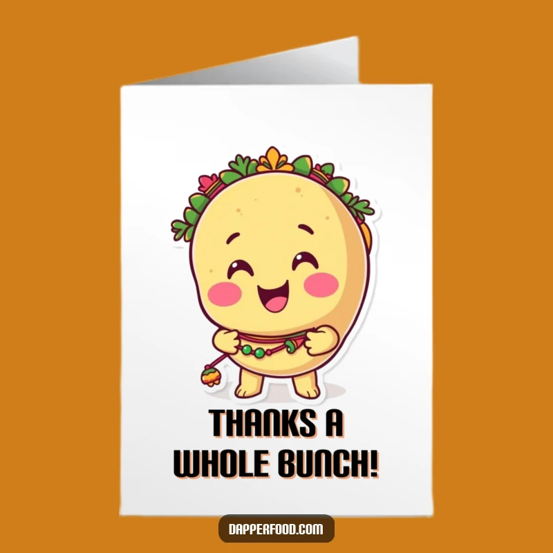 Free Printable Taco Thank You Card: Show Gratitude with Hilarious Downloadable Style!